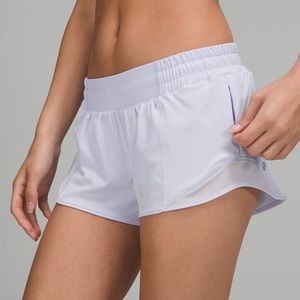 Lululemon Hotty Hot low-rise running shorts. 2.5” length. Size 10.